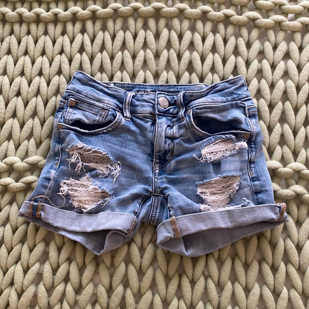 American Eagle denim shorts size 2